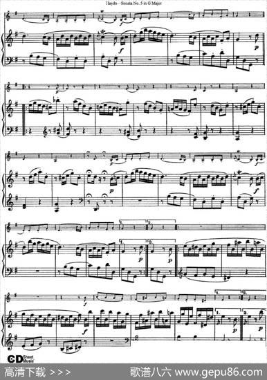 ViolinSonataNo.5inGMajor（小提琴+钢琴伴奏）