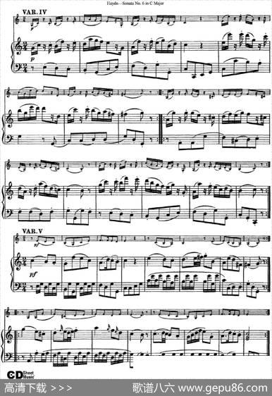 ViolinSonataNo.6inCMajor（小提琴+钢琴伴奏）