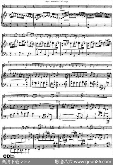 ViolinSonataNo.7inFMajor（小提琴+钢琴伴奏）
