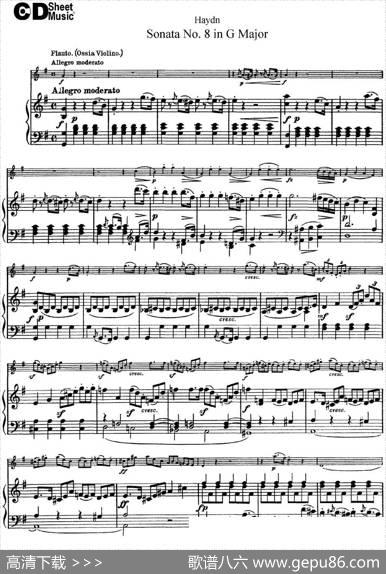 ViolinSonataNo.8inGMajor（小提琴+钢琴伴奏）