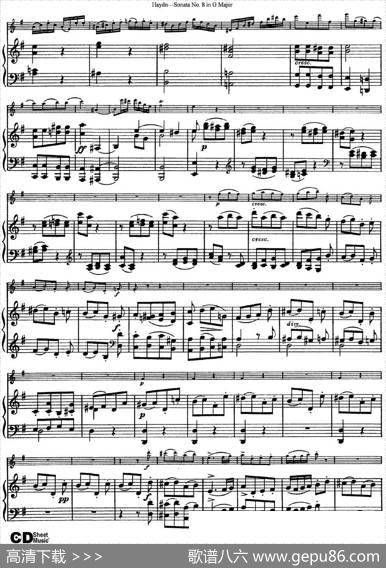 ViolinSonataNo.8inGMajor（小提琴+钢琴伴奏）