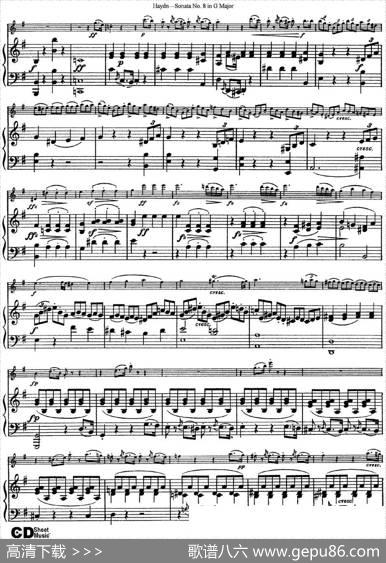 ViolinSonataNo.8inGMajor（小提琴+钢琴伴奏）