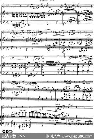 MendelssohnViolinSonata（小提琴+钢琴伴奏）