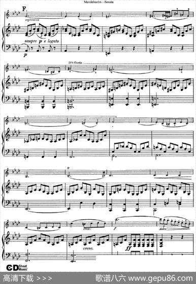 MendelssohnViolinSonata（小提琴+钢琴伴奏）