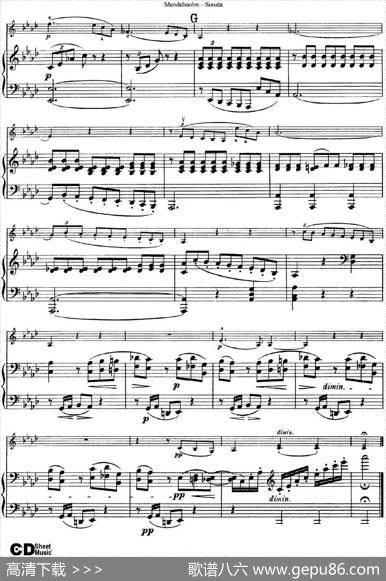 MendelssohnViolinSonata（小提琴+钢琴伴奏）