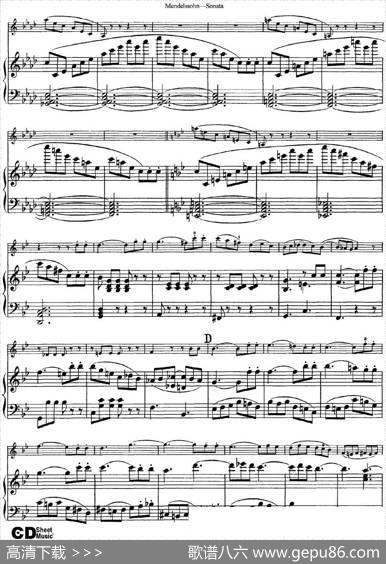 MendelssohnViolinSonata（小提琴+钢琴伴奏）