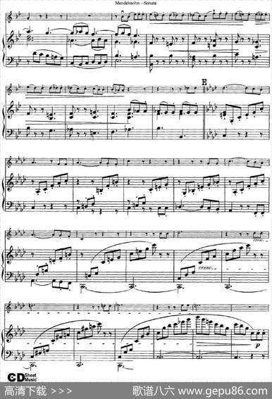 MendelssohnViolinSonata（小提琴+钢琴伴奏）