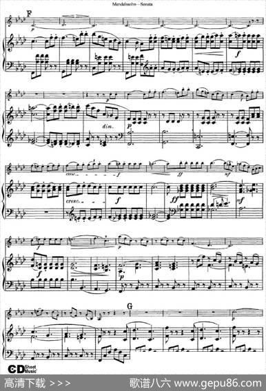 MendelssohnViolinSonata（小提琴+钢琴伴奏）