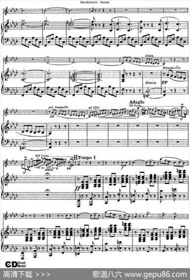 MendelssohnViolinSonata（小提琴+钢琴伴奏）