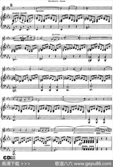 MendelssohnViolinSonata（小提琴+钢琴伴奏）