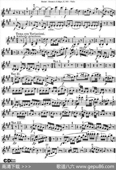 ViolinSonatainAMajorK.305