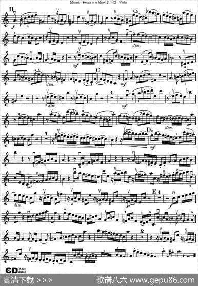 ViolinSonatainAMajorK.402
