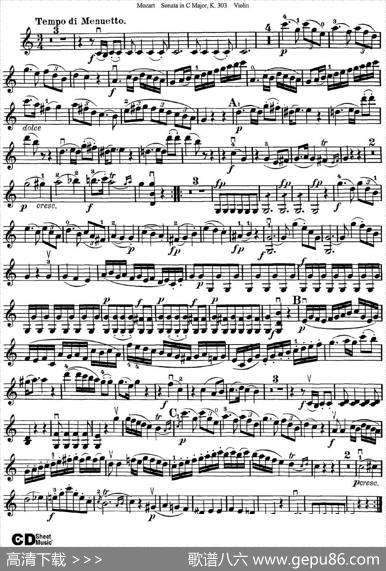 ViolinSonatainCMajorK.303