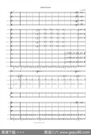 ArabianHorsemen-FullScore（阿拉伯骑兵）