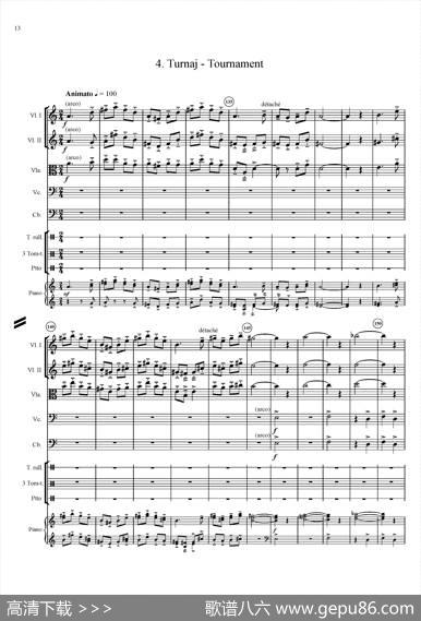 IvoBlahaZameckasuita-FullScore（城堡套曲）|艾沃·布哈