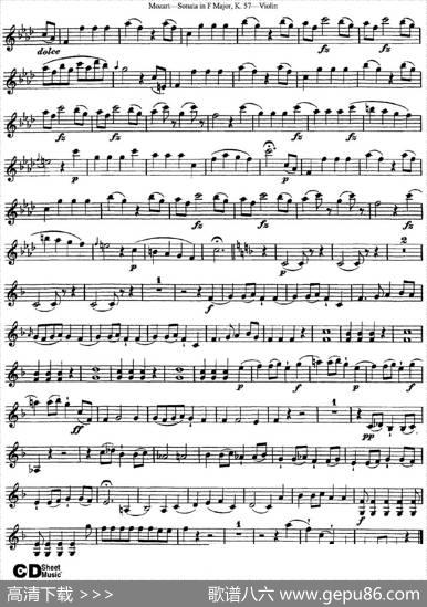 ViolinSonatainFMajorK.357