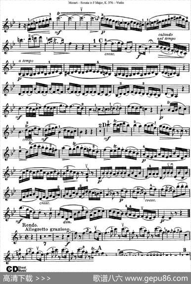 ViolinSonatainFMajorK.376
