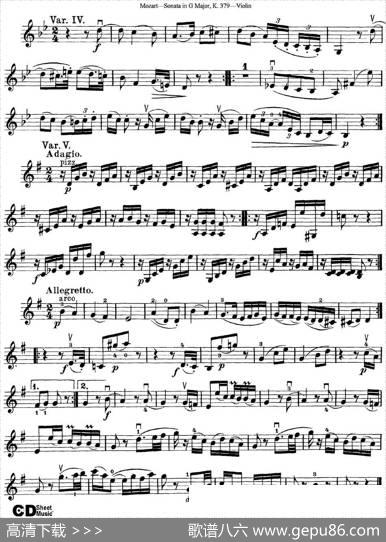 ViolinSonatainGMajorK.379