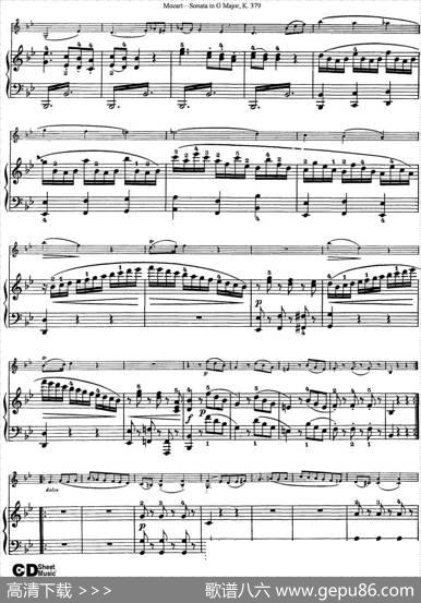 ViolinSonatainGMajorK.379（小提琴+钢琴伴奏）