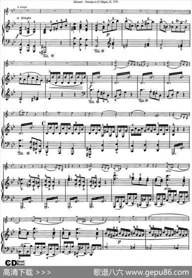 ViolinSonatainGMajorK.379（小提琴+钢琴伴奏）