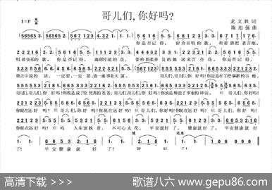 哥儿们，你好吗？ - 龙文胜|陈旭强