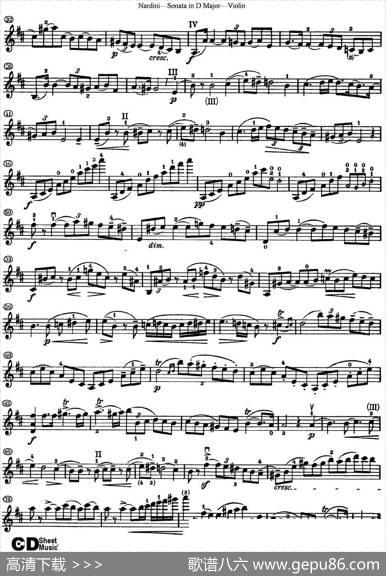 NardiniViolinSonatainDMajor