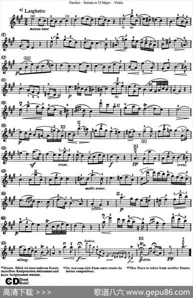 NardiniViolinSonatainDMajor