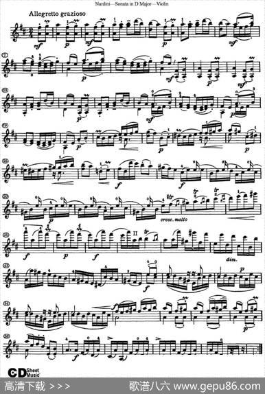 NardiniViolinSonatainDMajor