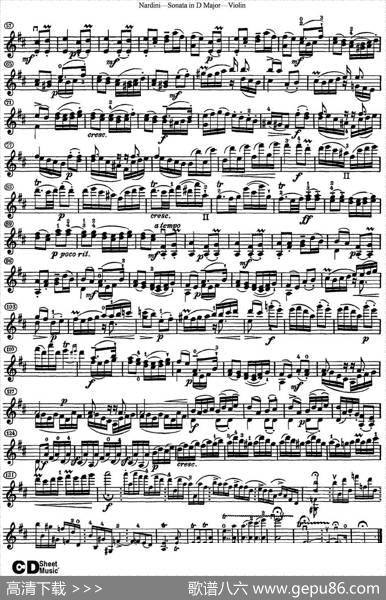 NardiniViolinSonatainDMajor