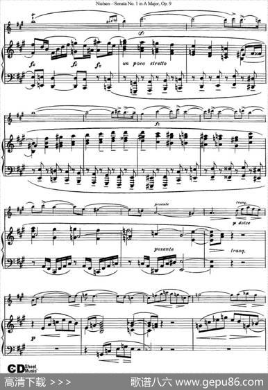 ViolinSonataNo.1inAMajorOp.9（小提琴+钢琴伴奏）