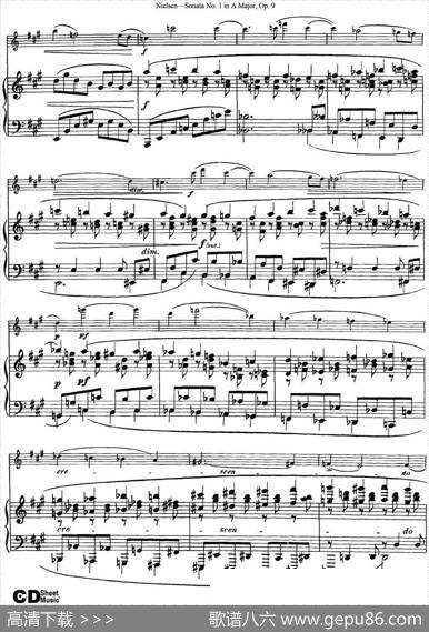 ViolinSonataNo.1inAMajorOp.9（小提琴+钢琴伴奏）