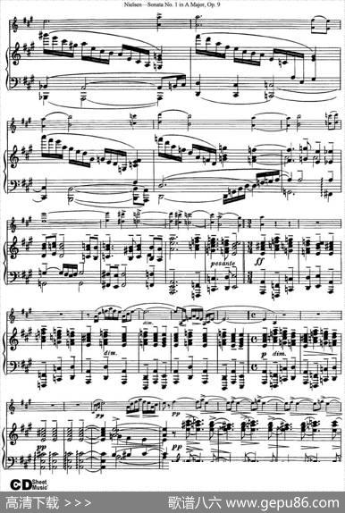 ViolinSonataNo.1inAMajorOp.9（小提琴+钢琴伴奏）