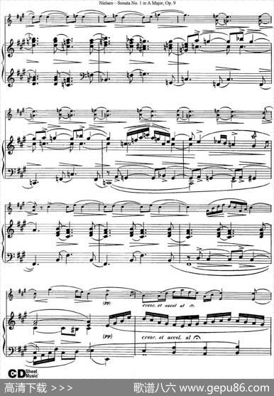 ViolinSonataNo.1inAMajorOp.9（小提琴+钢琴伴奏）