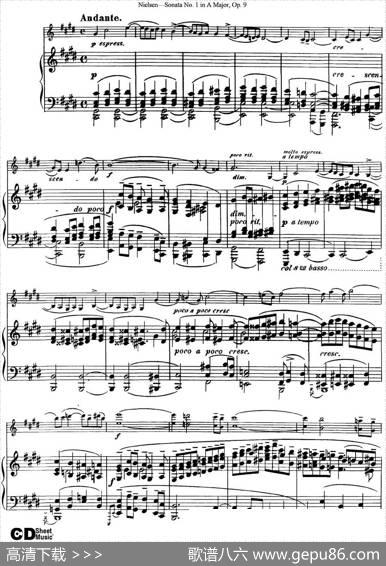 ViolinSonataNo.1inAMajorOp.9（小提琴+钢琴伴奏）