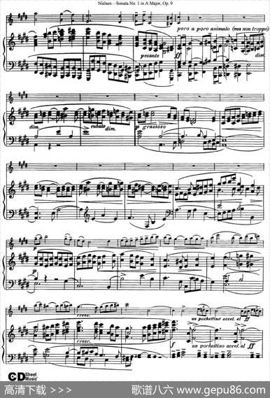 ViolinSonataNo.1inAMajorOp.9（小提琴+钢琴伴奏）