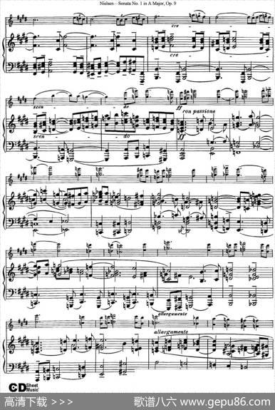 ViolinSonataNo.1inAMajorOp.9（小提琴+钢琴伴奏）
