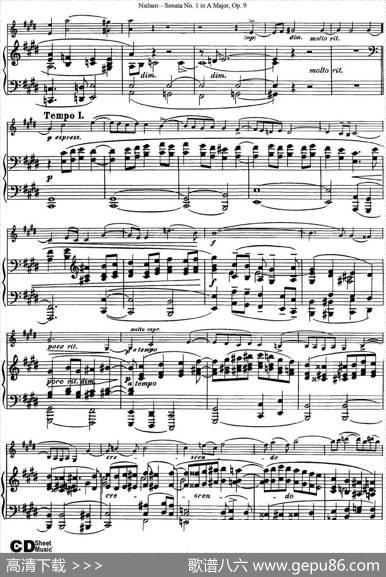 ViolinSonataNo.1inAMajorOp.9（小提琴+钢琴伴奏）