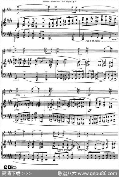 ViolinSonataNo.1inAMajorOp.9（小提琴+钢琴伴奏）
