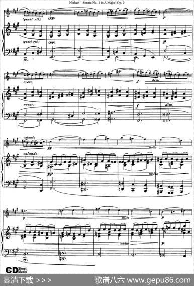 ViolinSonataNo.1inAMajorOp.9（小提琴+钢琴伴奏）