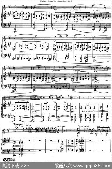 ViolinSonataNo.1inAMajorOp.9（小提琴+钢琴伴奏）