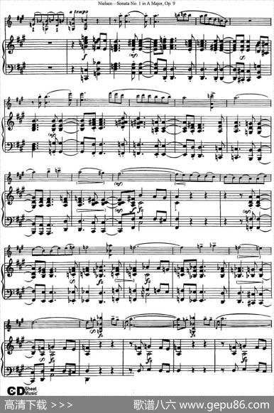 ViolinSonataNo.1inAMajorOp.9（小提琴+钢琴伴奏）