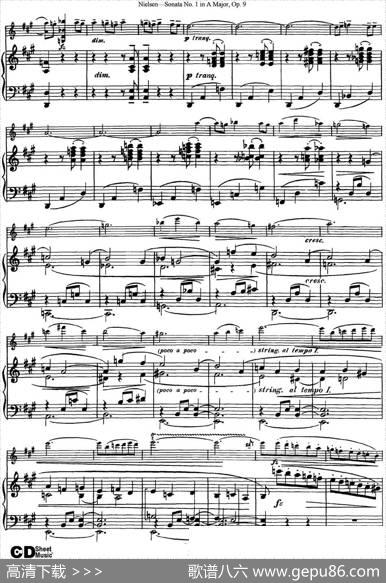 ViolinSonataNo.1inAMajorOp.9（小提琴+钢琴伴奏）