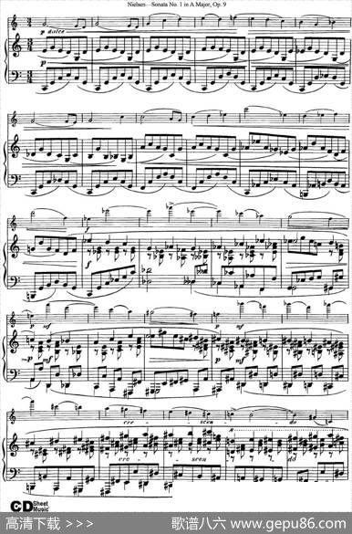 ViolinSonataNo.1inAMajorOp.9（小提琴+钢琴伴奏）