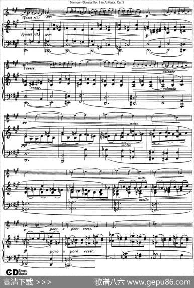 ViolinSonataNo.1inAMajorOp.9（小提琴+钢琴伴奏）