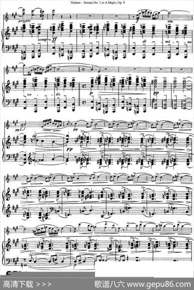ViolinSonataNo.1inAMajorOp.9（小提琴+钢琴伴奏）