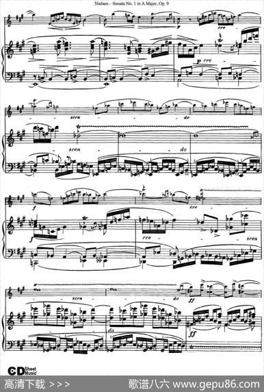 ViolinSonataNo.1inAMajorOp.9（小提琴+钢琴伴奏）