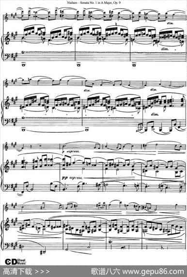 ViolinSonataNo.1inAMajorOp.9（小提琴+钢琴伴奏）