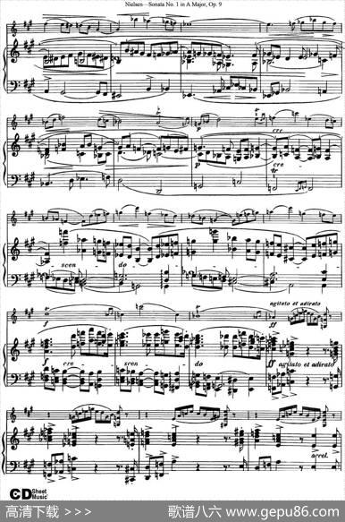 ViolinSonataNo.1inAMajorOp.9（小提琴+钢琴伴奏）