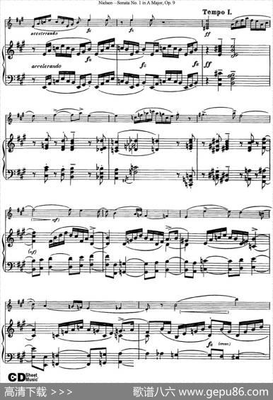 ViolinSonataNo.1inAMajorOp.9（小提琴+钢琴伴奏）