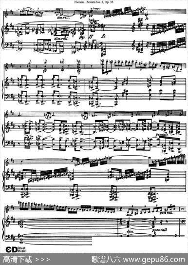 ViolinSonataNo.2Op.35（小提琴+钢琴伴奏）